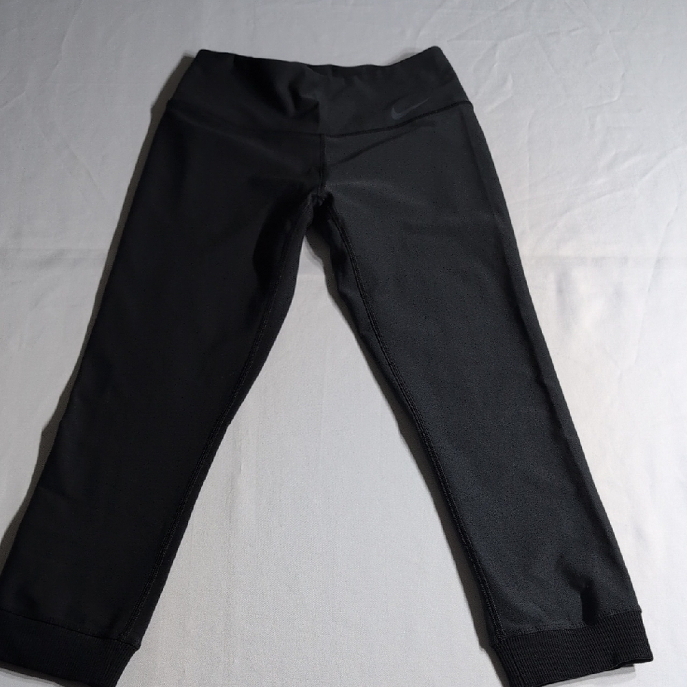 Nike Black Leggings Athletic Wear - Picture 2 of 10
